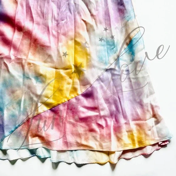 SELKIE The Dopamine Flutter Rainbow Slip Dress (size XS & S) - Picture 7 of 11